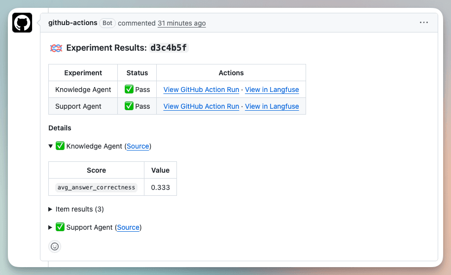 Experiments CI/CD integration